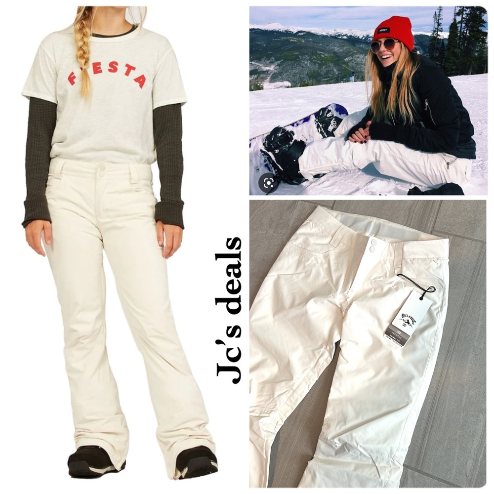 🔥🎿 BILLABONG- 10K SNOW TERRY PANT FOR SKIING NWT WOMEN🔥